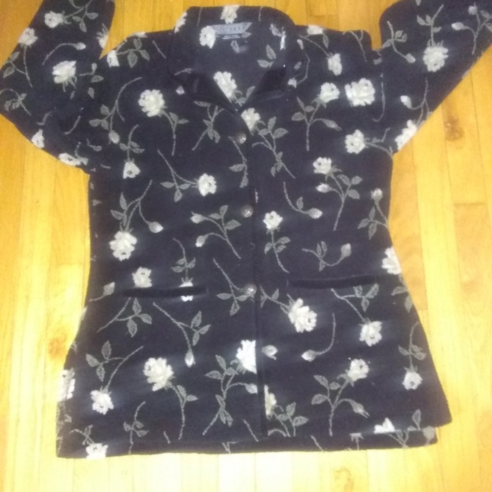 Black Floral Jacket